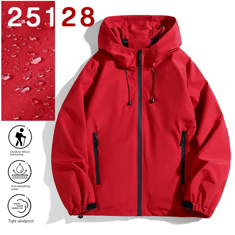 Couple Outdoor Jacket Men's Hiking Coat Youth Student Spring Autumn Waterproof Jacket Team Uniform