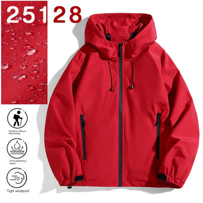 Couple Outdoor Jacket Men's Hiking Coat Youth Student Spring Autumn Waterproof Jacket Team Uniform